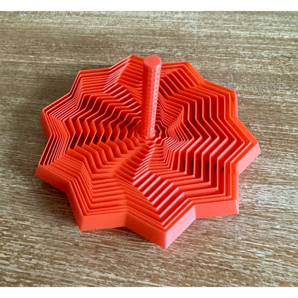 3D Printing Expanded Sensory Fidget Star Model Hexagon Whirling   Trending Red‎